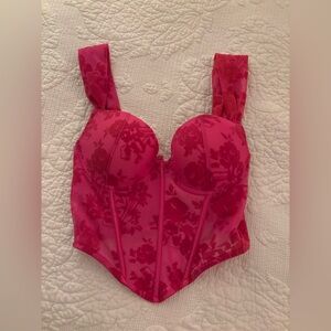Spencer’s Pink Floral Corset Top